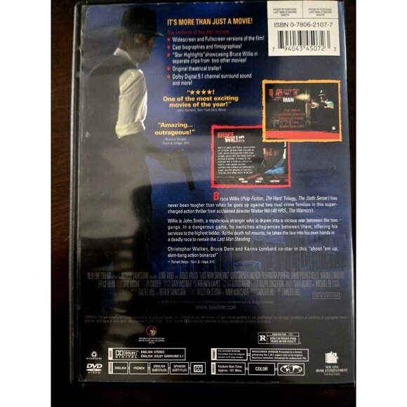 Bruce Willis Last Man Standing DVD Movie - Picture 2 of 2